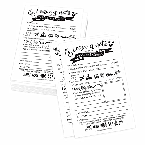 Cartes de conseils de mariage pour invités et jeux de fête prénuptiale