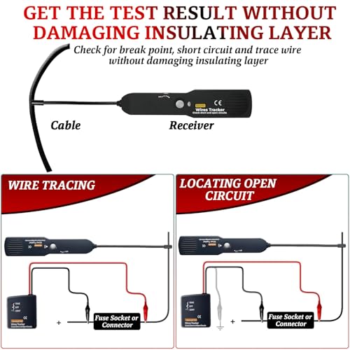 image for CrysGuard Automotive Circuit Tracer & Wire Tracker 6-42V DC Wire Short