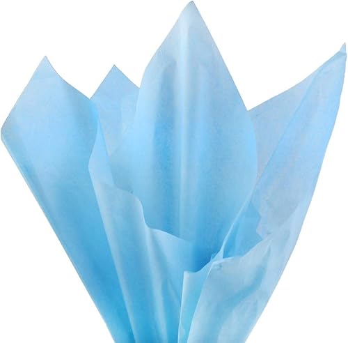 Miniatura 133 de PMLAND - Papel de regalo de calidad superior, 15 x 20 pulgadas, 100 hojas Azul Aqua