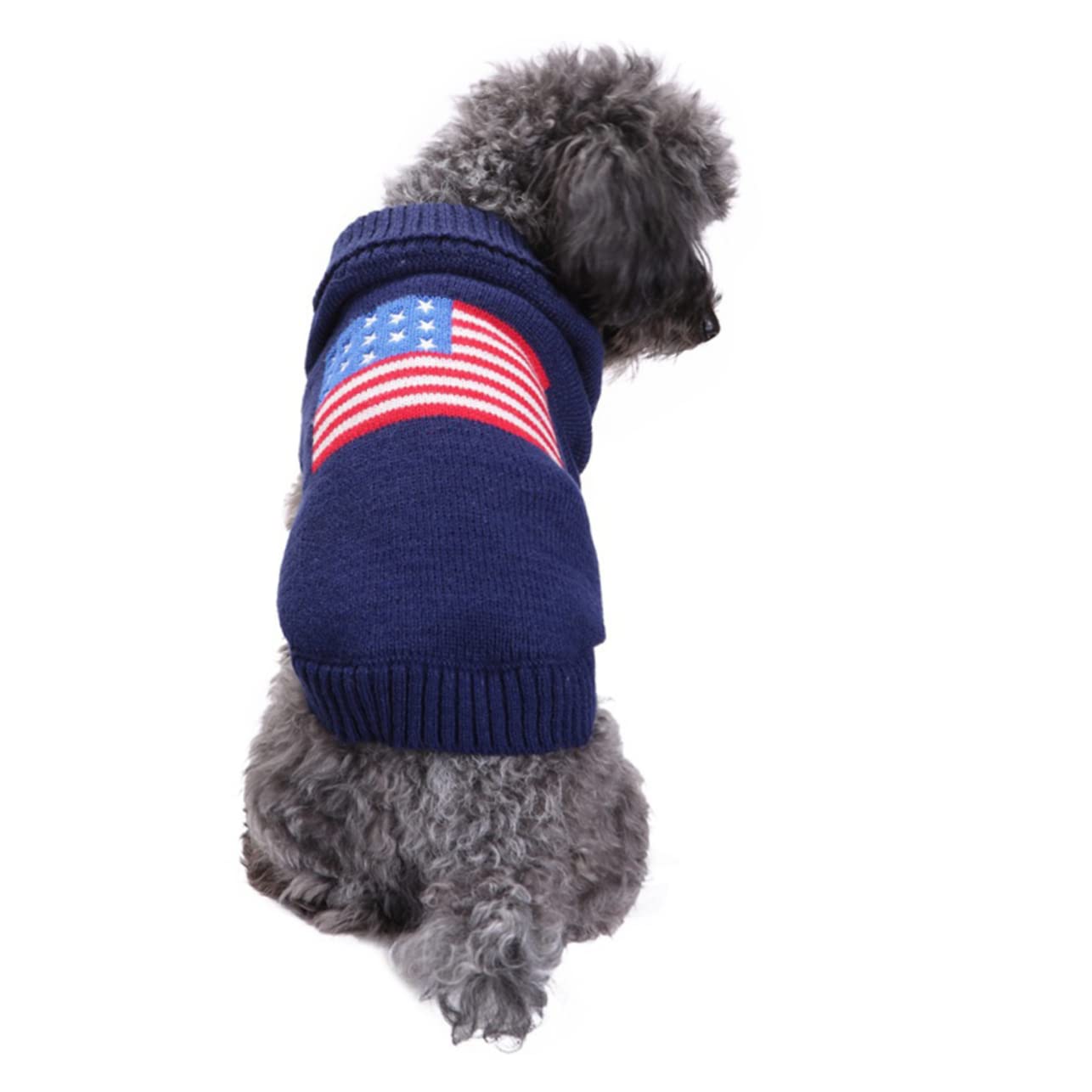 FRCOLOR Suéter Cálido para Perro 3 Piezas con Estadounidense Disfraz para Mascota Ropa de Fiesta para Mascota Cómodo para Actividades al Aire