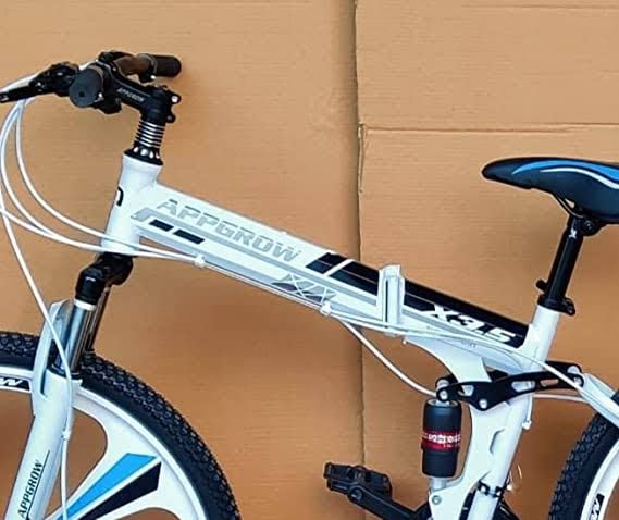 Image of Appgrow Folding Bicycle 26T for Age Group 12+ Years - Dual, Unisex-Youth, Folding Bike, 17 Inch, White