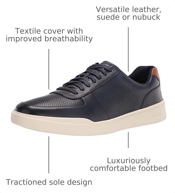 Image of Cole Haan Men's Grand Crosscourt Perforated Sneaker