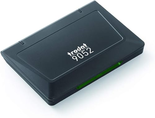Trodat 9052 Plastic Hand Stamp Ink Pad, 70 mm x 110 mm Size, Green