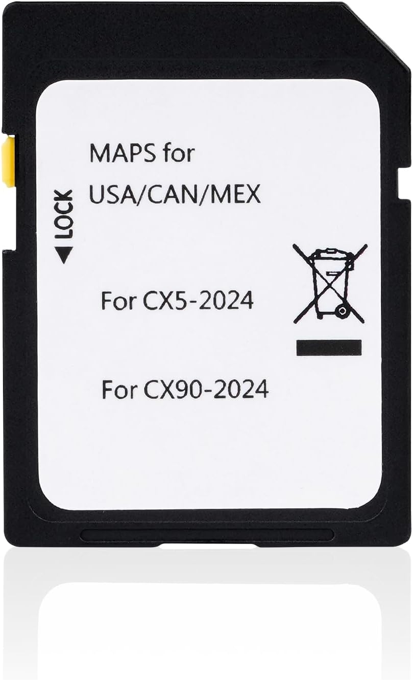 Navigation SD Card Fits for Mazda 2024 CX5, 2024 CX90 Car GPS Navigation System for USA/Canada Maps SD Card Replacement Accessories