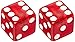 Trick Tops Dice, Clear/Red