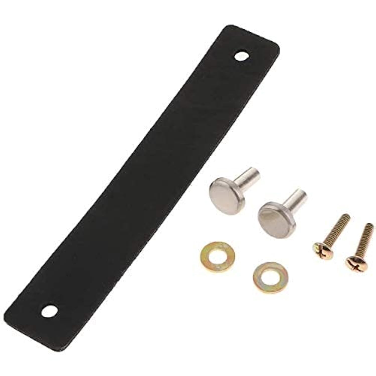 Pofet Black 5Pcs Nordic Wardrobe Cabinet Door Handle Soft Pu Leather Door Handles For Cupboard Drawer Pull Knobs Furniture Hardware (26 X 156Mm)