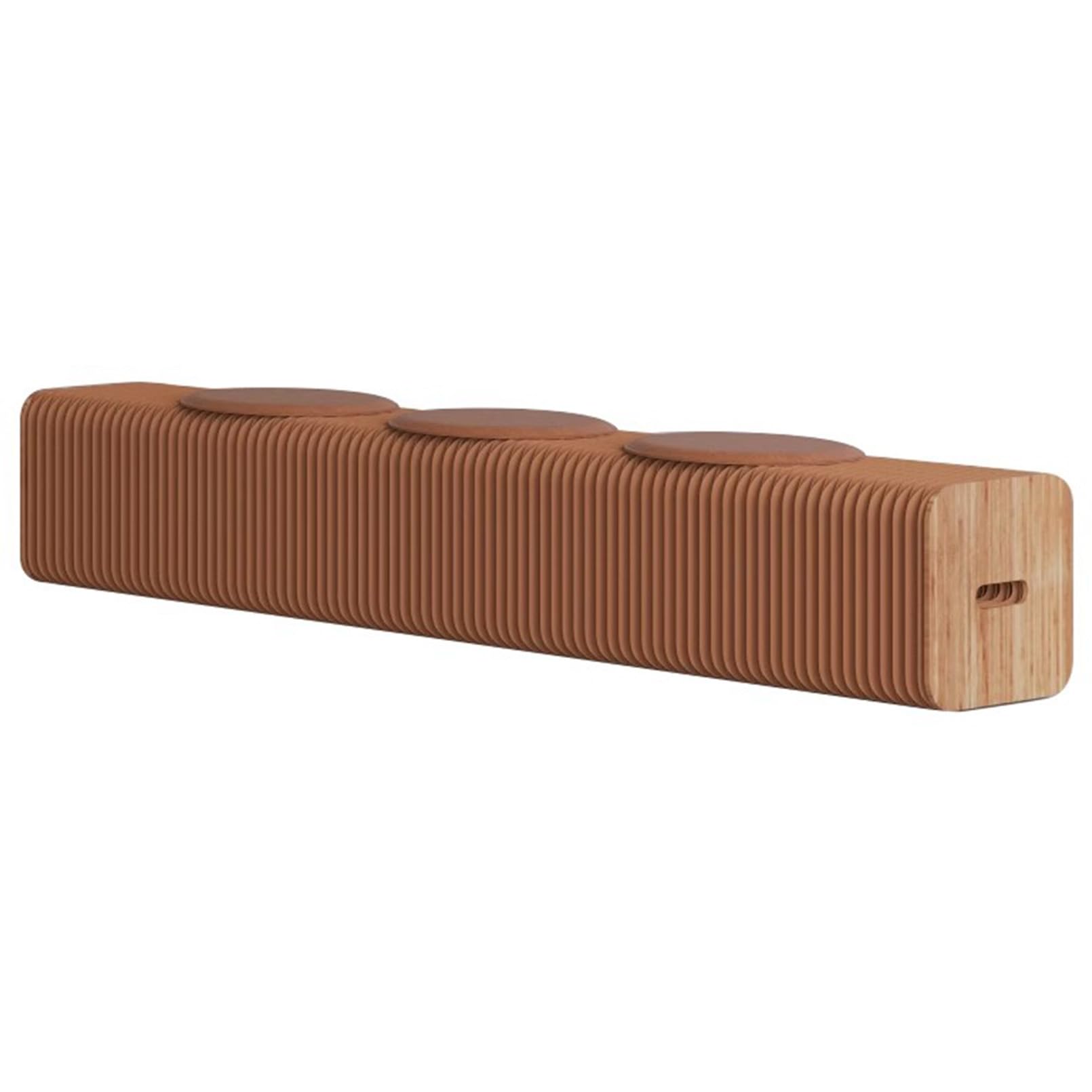 Banc pliant extensible rétractable en accordéon robuste pour 3 places