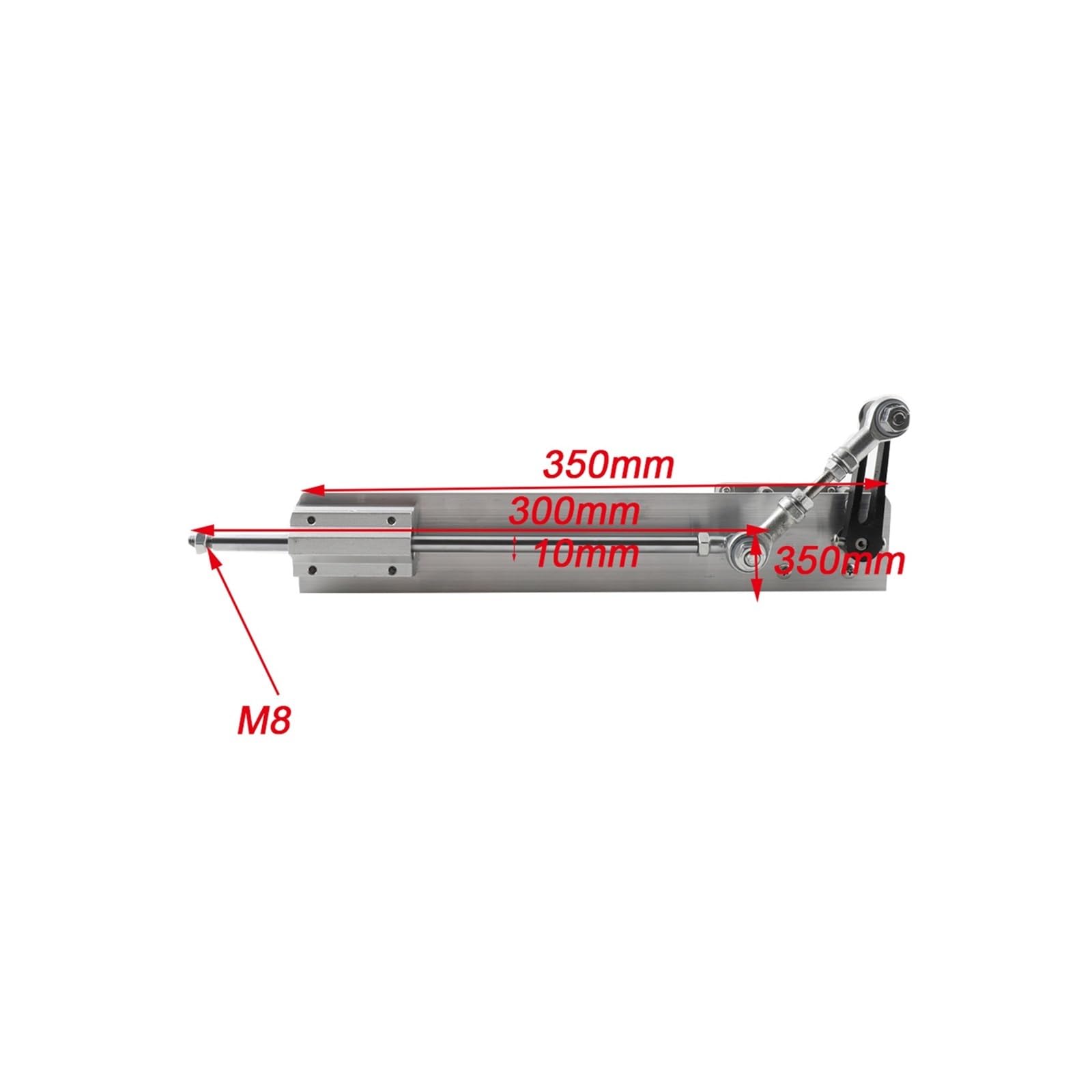 Siłownik liniowy, DC24V Rowerowy Elektryczny Siłownik Ruchu Liniowego Silnik Posuwisto-zwrotny 120 Obr./min/min 150mm (6 Cali) Skok Liniowy(Type 2)