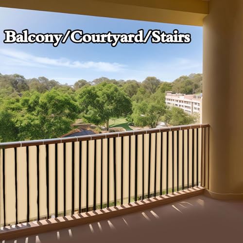 Brise-vue pour balcon et terrasse occultant et résistant