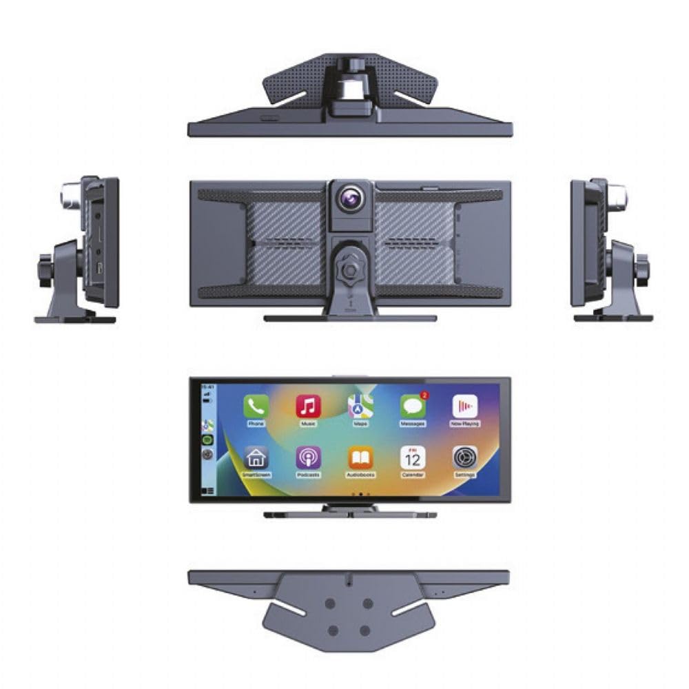 Çeşithane 10.26” Kablosuz CarPlay MP5 – 4K Ön & Arka Sürüş Kayıtlı, Yüksek Çözünürlüklü Navigasyonlu Araç Multimedya Cihazı, Dashcam Destekli Otomobil Ekranı