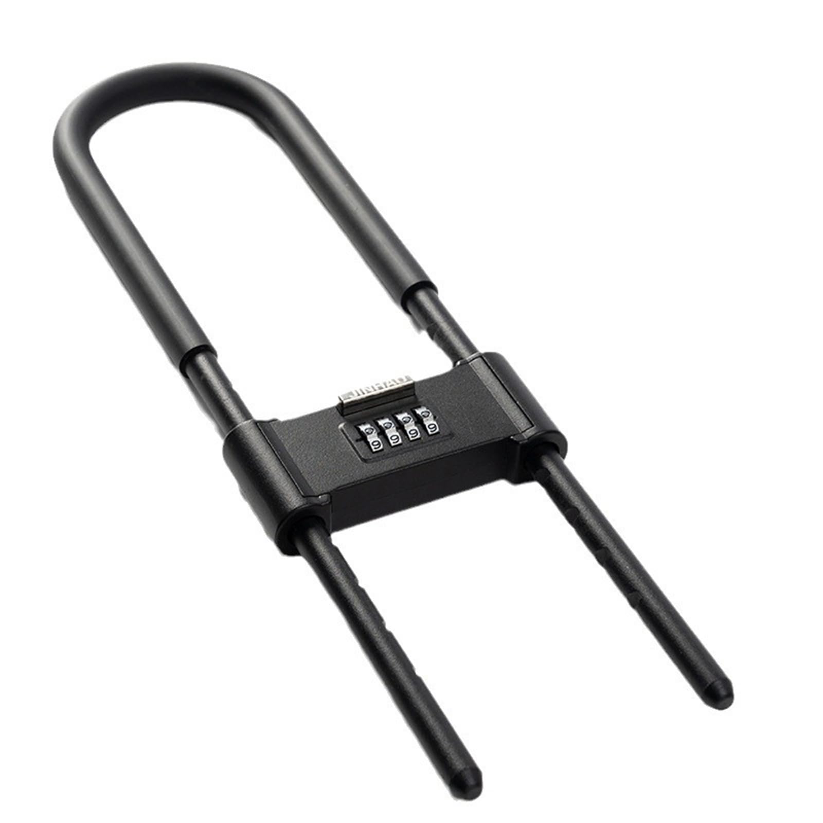 Serrure à combinaison à 4 chiffres réinitialisable U/D – Portails et terrasses françaises Serrure antivol sans clé pour portes doubles, magasins, portes en verre, vélos, motos, vérins de terrasse
