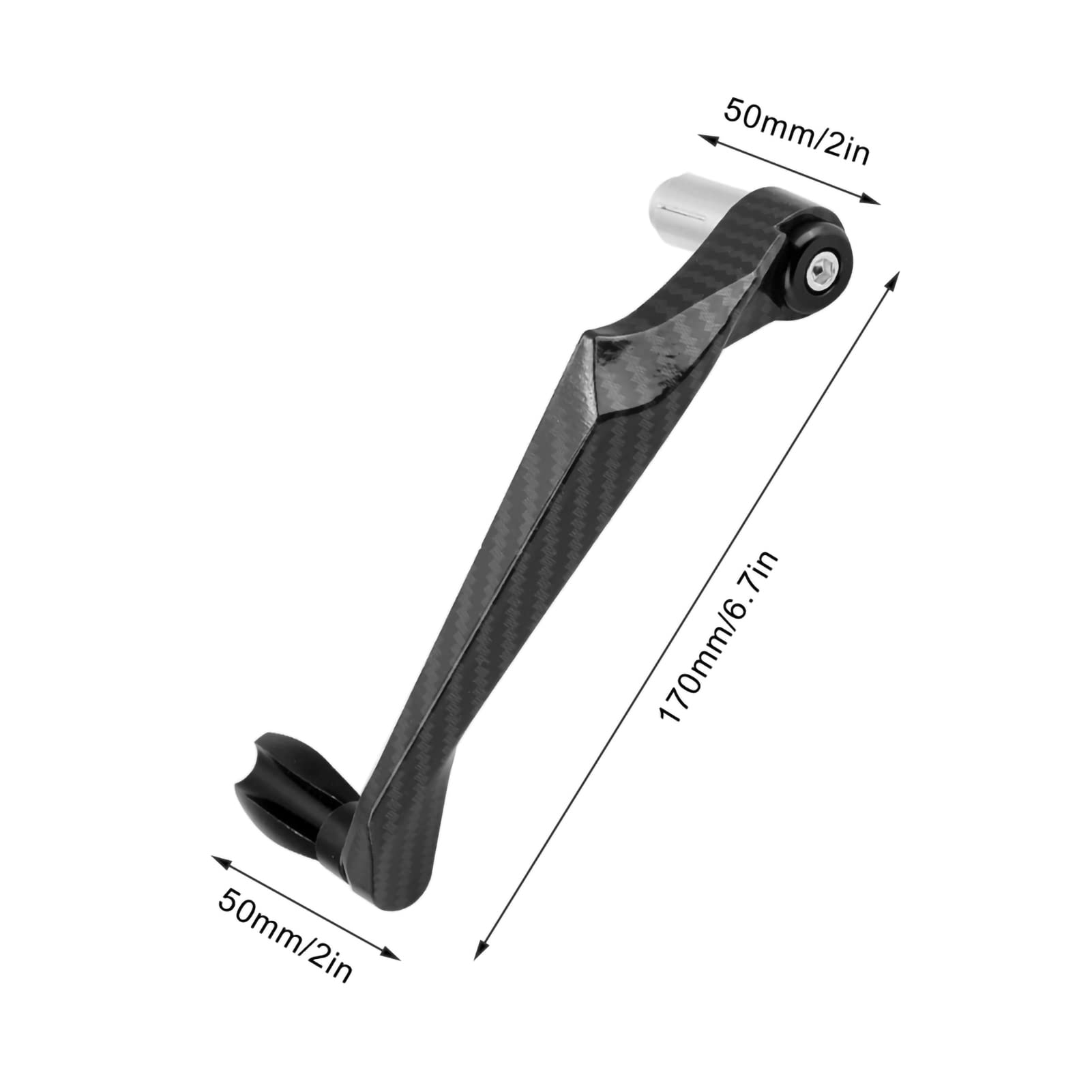 KIMISS 7/8 Pollici 22mm Paraleve Moto CNC Protezione Manubrio Universale Leva Freno in Lega di Alluminio Nero