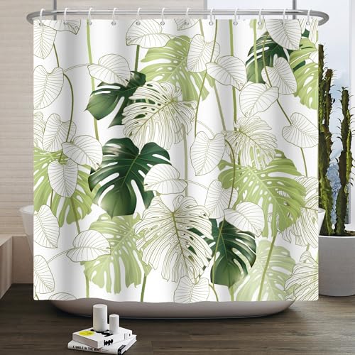 ASDCXZ Leaves Shower Curtain 180x200 cm - Image 2