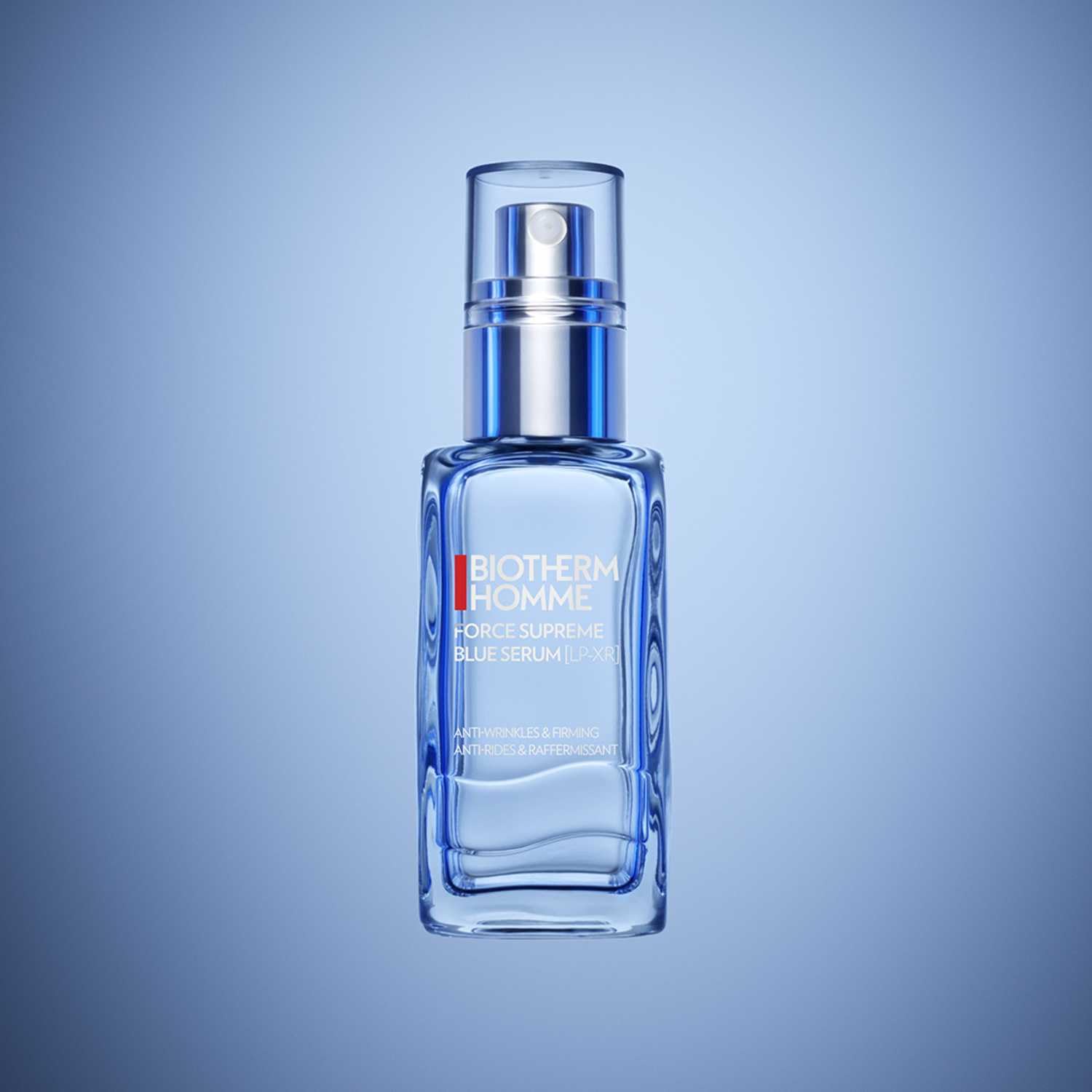 BIOTHERM HOMME - Force Supreme Blue Serum - Sérum Visage Anti-Âge - Au Pro-Rétinol - Anti-Rides - Tous Types de Peaux - 60ml