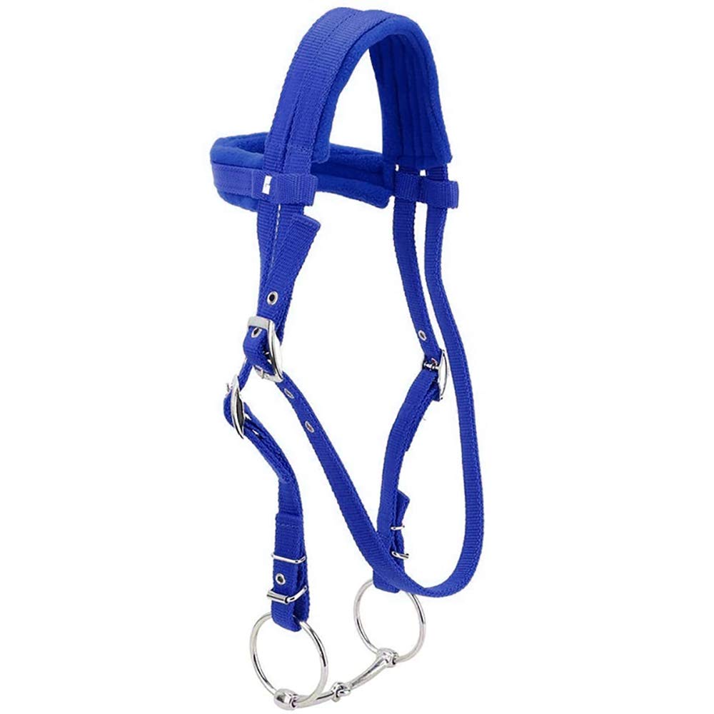 tooloflife - Briglia per cavalli equestri con redine, regolabile, colore: Rosso