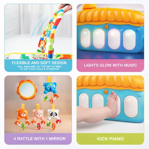 ToysBuddy Kick and Play Multi-Function Piano Baby Gym - Image 5