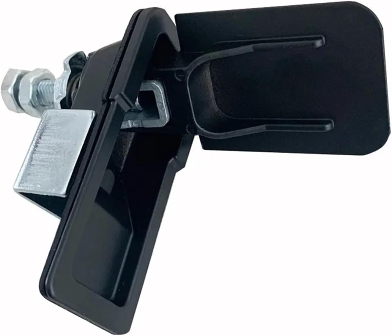 MS726-1 Zinc Alloy Plane BIack Cinet Lock Industrial Distribution Box Mailbox Flat Locks(3pcs-Zinc-1)