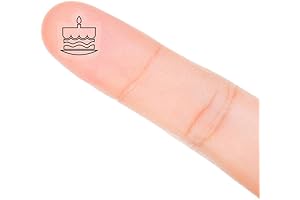 120 Clear Happy Birthday Cake Planner Stickers