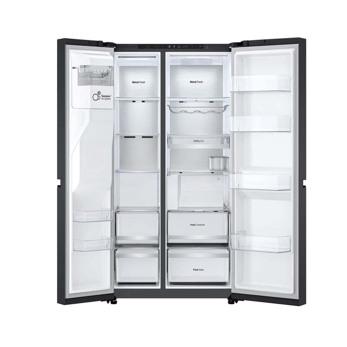 LG Frigorífico Americano 628L - Negro - GSLE91EVAC