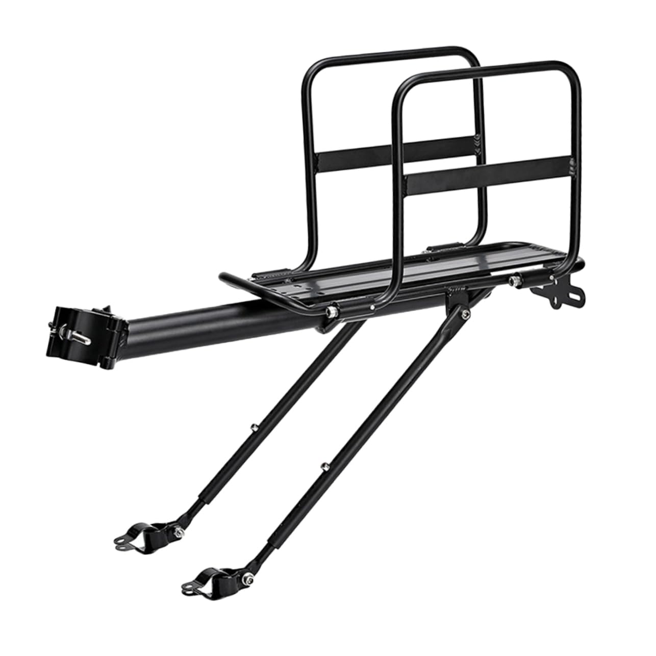 Mikikit Sturdy Aluminum Alloy Bike Rear Rack Large Capacity Luggage Carrier for Mountain Bikes