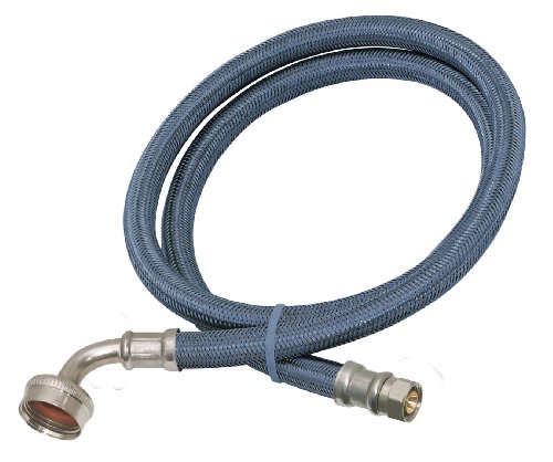 Eastman 5 foot Dishwasher Supply Line, 3/8 Inch Compression x 3/4 Inch FHT Elbow, Braided Stainless Steel Dishwasher Connectors, 41042