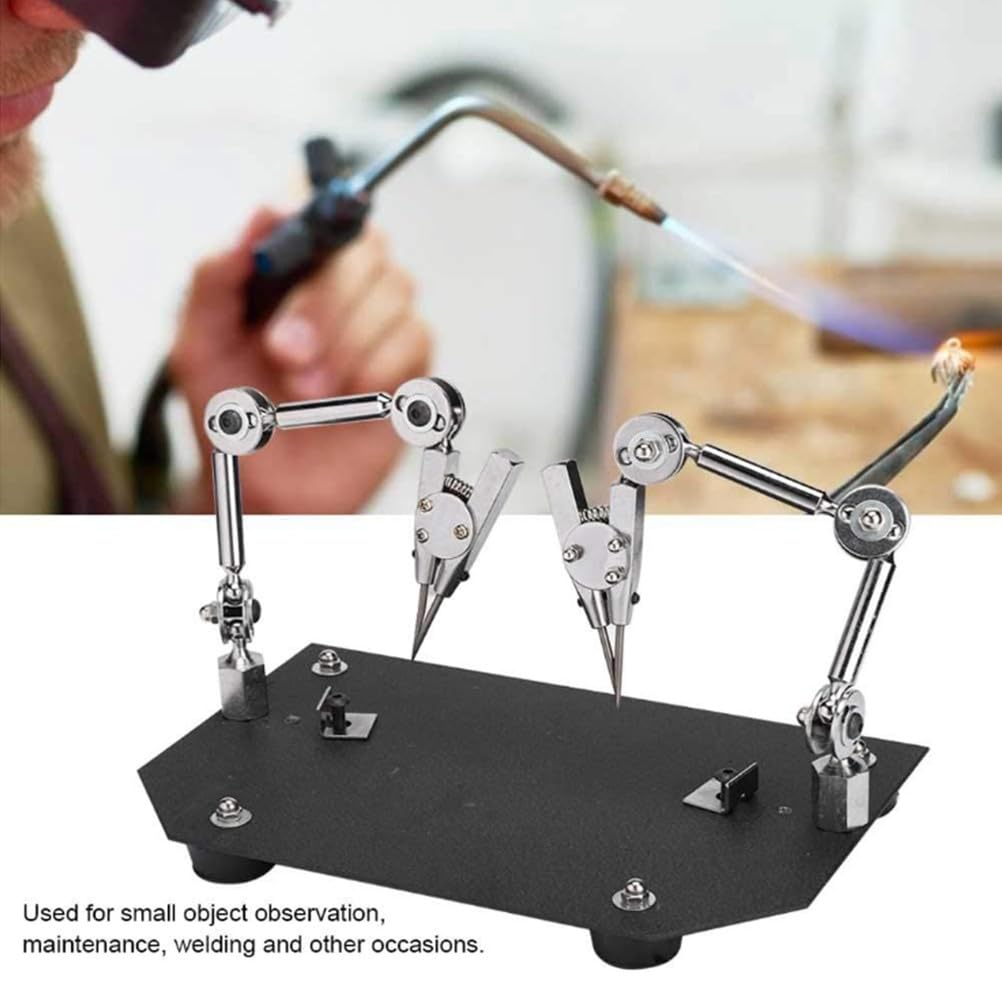 Clip de soldadura multifuncional, herramienta auxiliar para hacer y reparar joyas, abrazadera de acero segura para trabajos de precisión