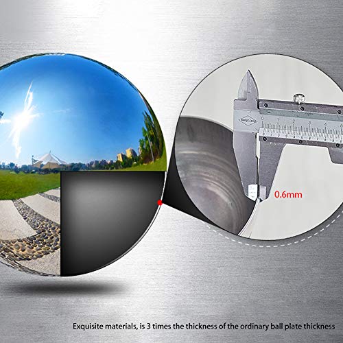 Gazing Globe Ball - 12 Sizes Stainless Steel Mirror Ball, Gazing Shiny Ball Gazing Balls for Gardens Decoration (6.0inch) - Thumbnail 6