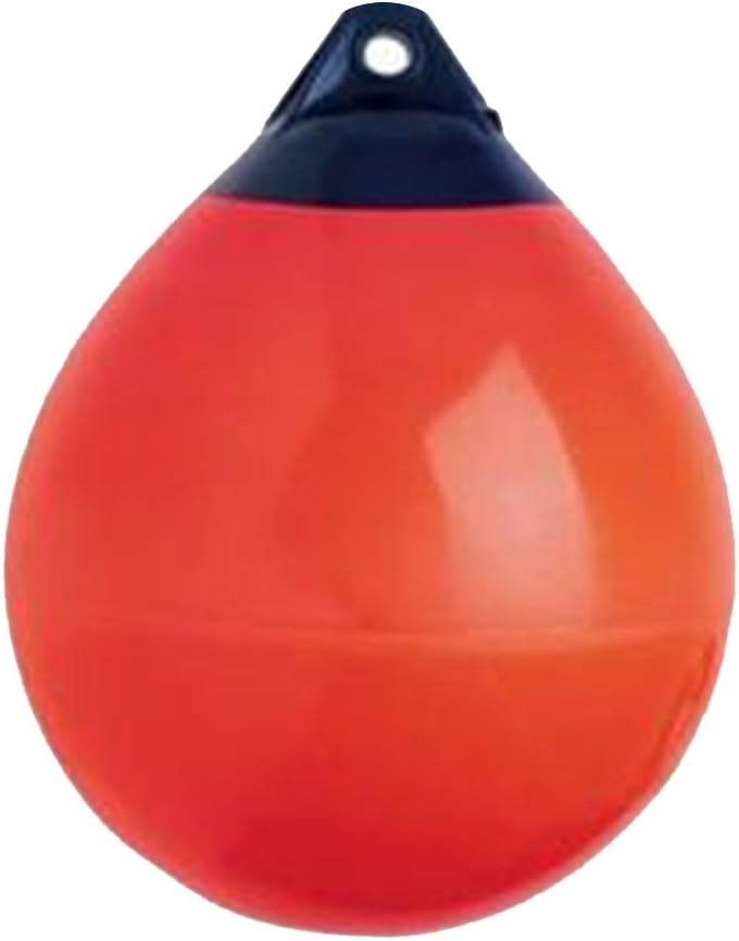 X-Haibei 1 Boat Fender Ball Round Anchor Buoy, Dock Bumper Ball Inflatable Vinyl Shield Protection Marine Mooring Buoy