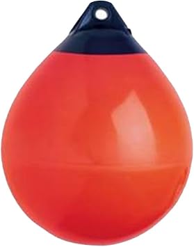 X-Haibei 1 Boat Fender Ball Round Anchor Buoy, Dock Bumper Ball Inflatable Vinyl Shield Protection Marine Mooring Buoy