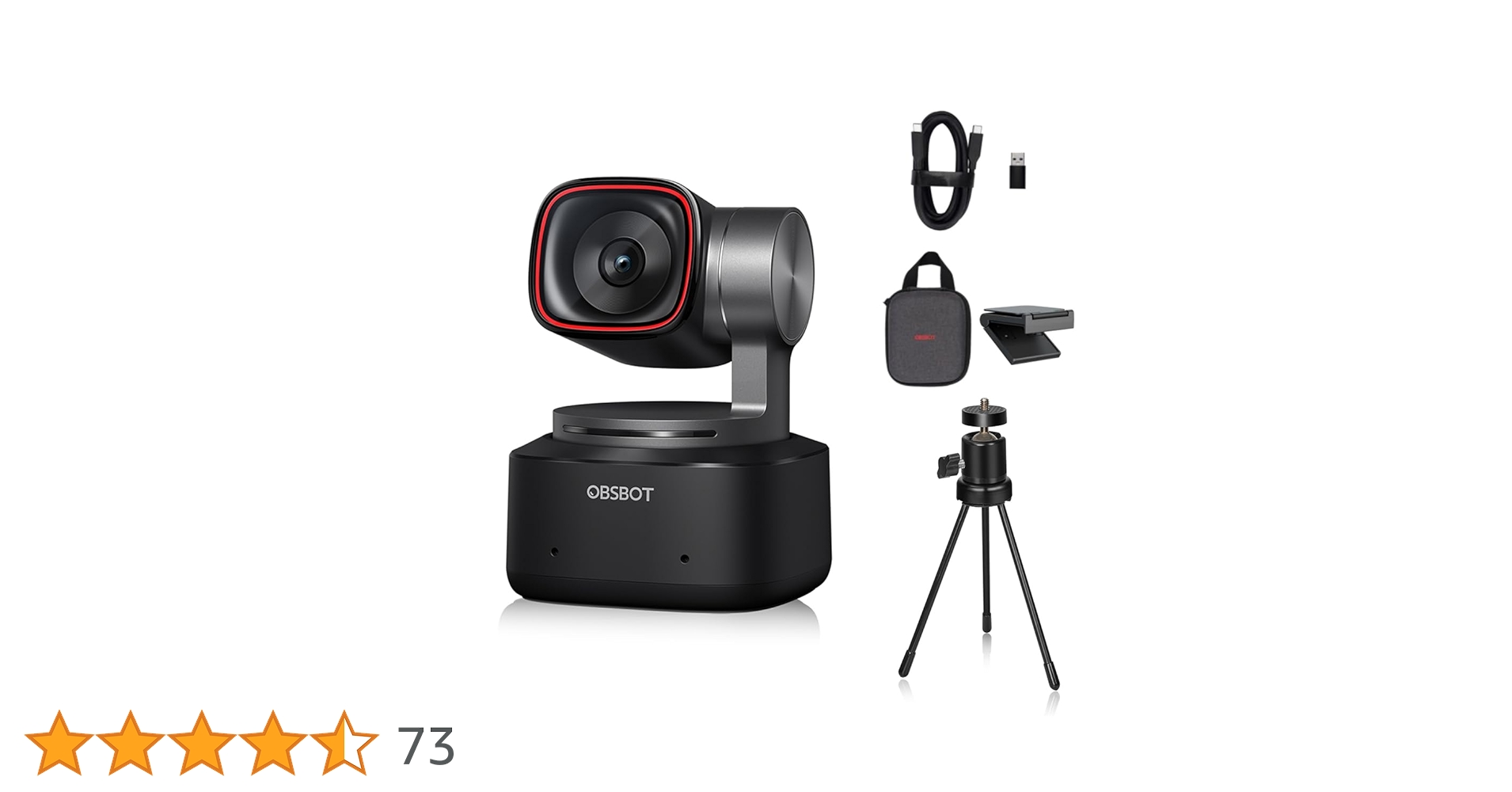 【新品/動作確認のみ使用】OBSOT Tiny2 4Kカメラ＋リモコン OBSBOT Tiny 4Kのレビュー！繋ぐだけ使える自動追尾AIを搭載した