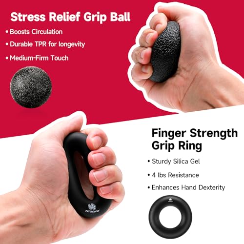 FitBeast Grip Strengthener Forearm Strengthener Hand Grips Strengthener Kit - 5 Pack Adjustable Resistance - Image 5