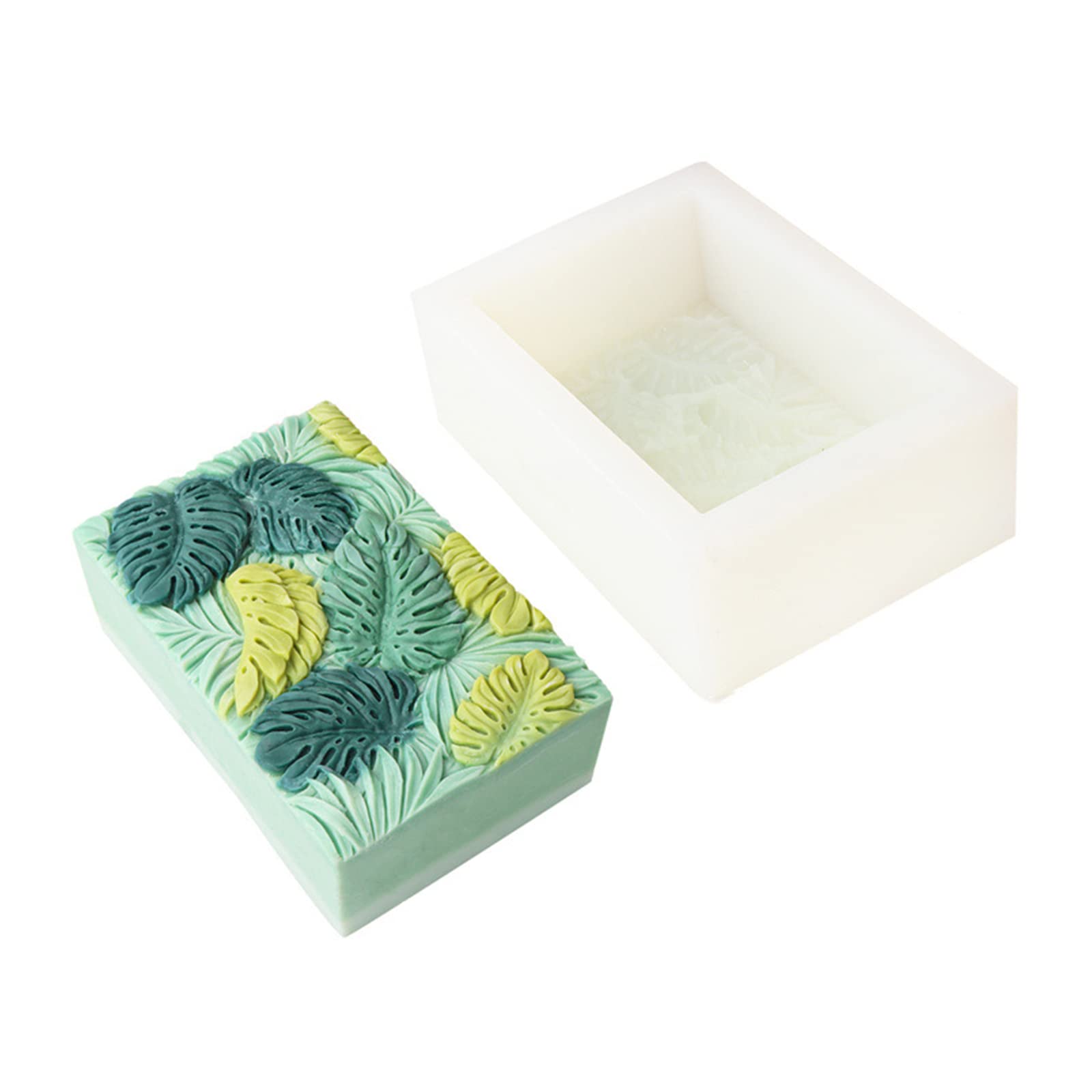 3-Dimensional Mold Leaf Shape Craft Art Silicone Mold for Making Hand-Made Soap Desk Ornaments