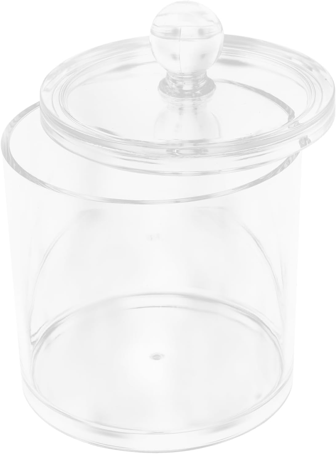 Unomor 4pcs Cotton Swab Holder Organizer Bathroom Organization Jars for Cotton Pads Toothpicks Hair Accessories