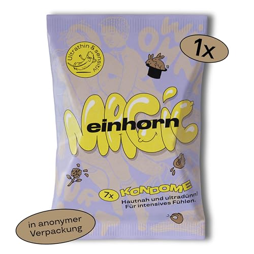 Einhorn Kondome 7er Pack Magic Standardgröße 53 mm