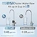 Waterdrop G3P600 Reverse Osmosis System, 8 Stage Tankless Reverse Osmosis Water Filter, NSF/ANSI 42 & 53 & 58 & 372 Certified, Under Sink RO System, 2:1 Pure to Drain, Smart LED Faucet
