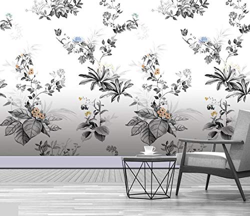 Benutzerdefiniertes Foto für Wand 3D-Tapete Nordische handgemalte europäische Blumen Wohnzimmer TV Hintergrund Schlafzimmer Tapete Boden -