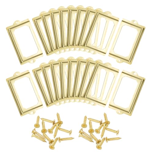Porte-étiquette en métal 124x70mm pour harmoniser vos étagères