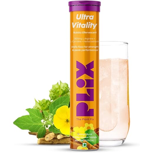 PLIX Ultra Vitality Effervescent Stamina 15 Tablets