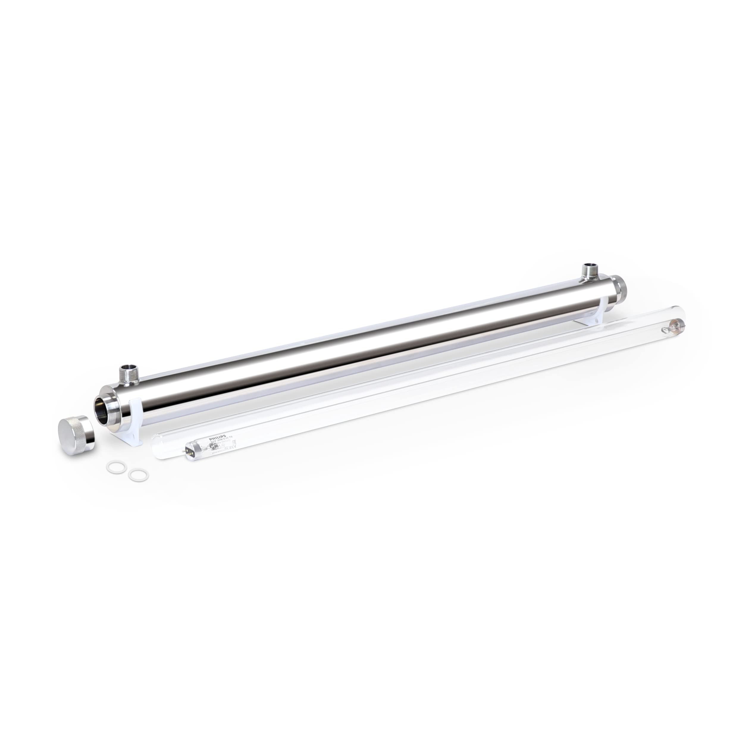 Sistema de desinfección agua UV 30 watt lampara ultra violeta 2+2 pin esterilización de 15 litros de agua por minuto