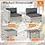 MAISON BACKYARDS 6-Seat Modern Outdoor Wicker Rattan Patio Furniture Set with 55,000 BTU Fire Pit Table, Thick 4? Cushions, All-Weather Dual-Strand Rattan, Rust-Resistant Steel Frame,Black