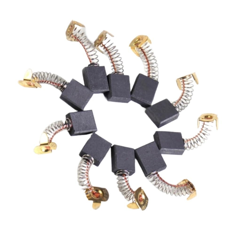 10pc Spazzole di Carbonio Motore per Motori Elettrici Martello Rotativo Sega Circolare Cut-off Saw Smerigliatrice Angolo 7x11x18mm