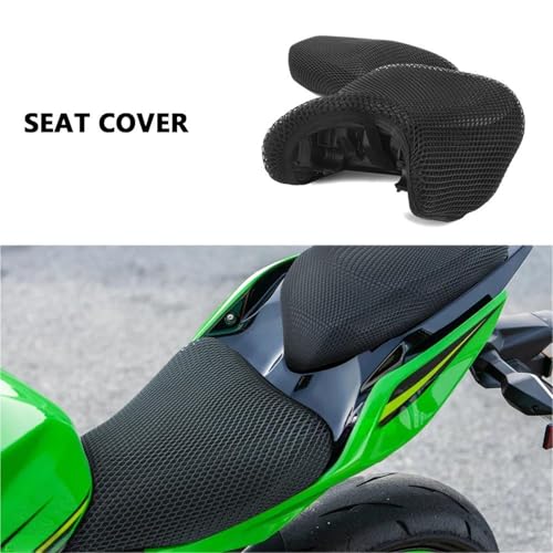 Funda de asiento transpirable impermeable moto Kawasaki Z900 2017 malla 2