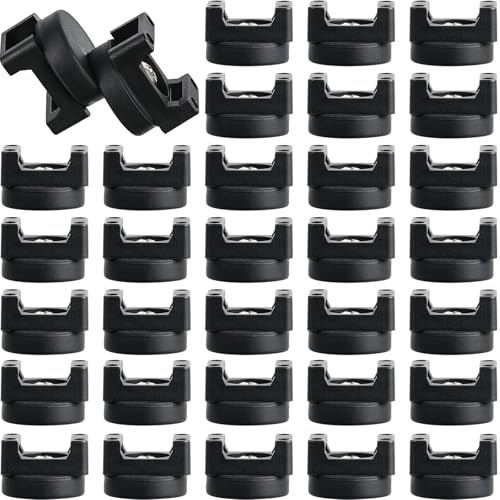 Yookeer Magnetic Zip Tie Mount Base Black Magnetic Cable Clips Wire Holder Multipurpose Cable Ties Management Base Electrical Supplies for Wire