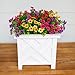 florisso Artificial Fake Plants Flowers for Outdoor Outside Spring Summer Decoration, 12 Bundles Faux Silk Colorful Mix Daisy UV Sun Resistant Realistic for Porch Patio Home Planter Window Box Yard