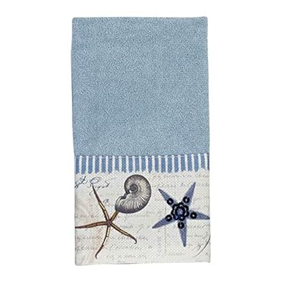 Avanti Linens - Fingertip Towel, Soft & Absorbent Cotton Towel (Antigua Collection),Blue Fog 51Cdhp02L5L. SS400