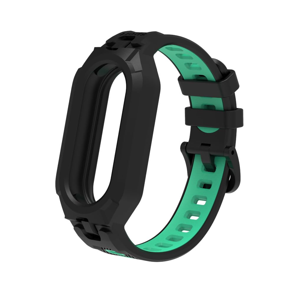 MIAODAM Xiaomi Mi Band 10/9/8/7/6/5 交換バンド TPU製 防水 スポーツ 調節可能