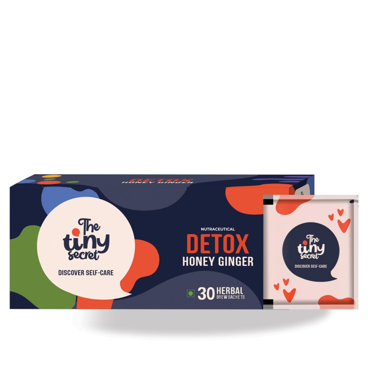 The Tiny Secret Detox Tea Totaler | Supports Overall Health & Detoxification | Caffeine Free | Zero Sugar, Low Fat & Calorie | With 6 Super Herbs | Honey Ginger Flavour | 30 Tea Sachets-image-45