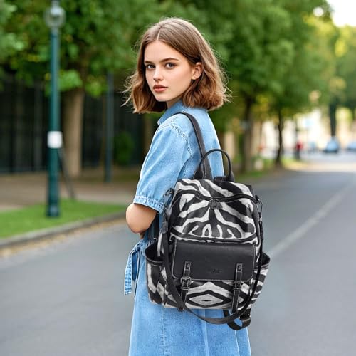 Image of AGLOD Backpack Purse for Women PU Leather Back Packs Designer Ladies Shoulder Bag Fashion Faux Work Travel Handbags