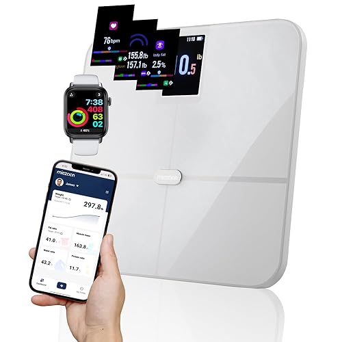 BodyEdge Pro - Báscula inteligente de 4 electrodos para peso corporal, báscula digital, 24 métricas, escala con IMC, grasa corporal, mediciones de