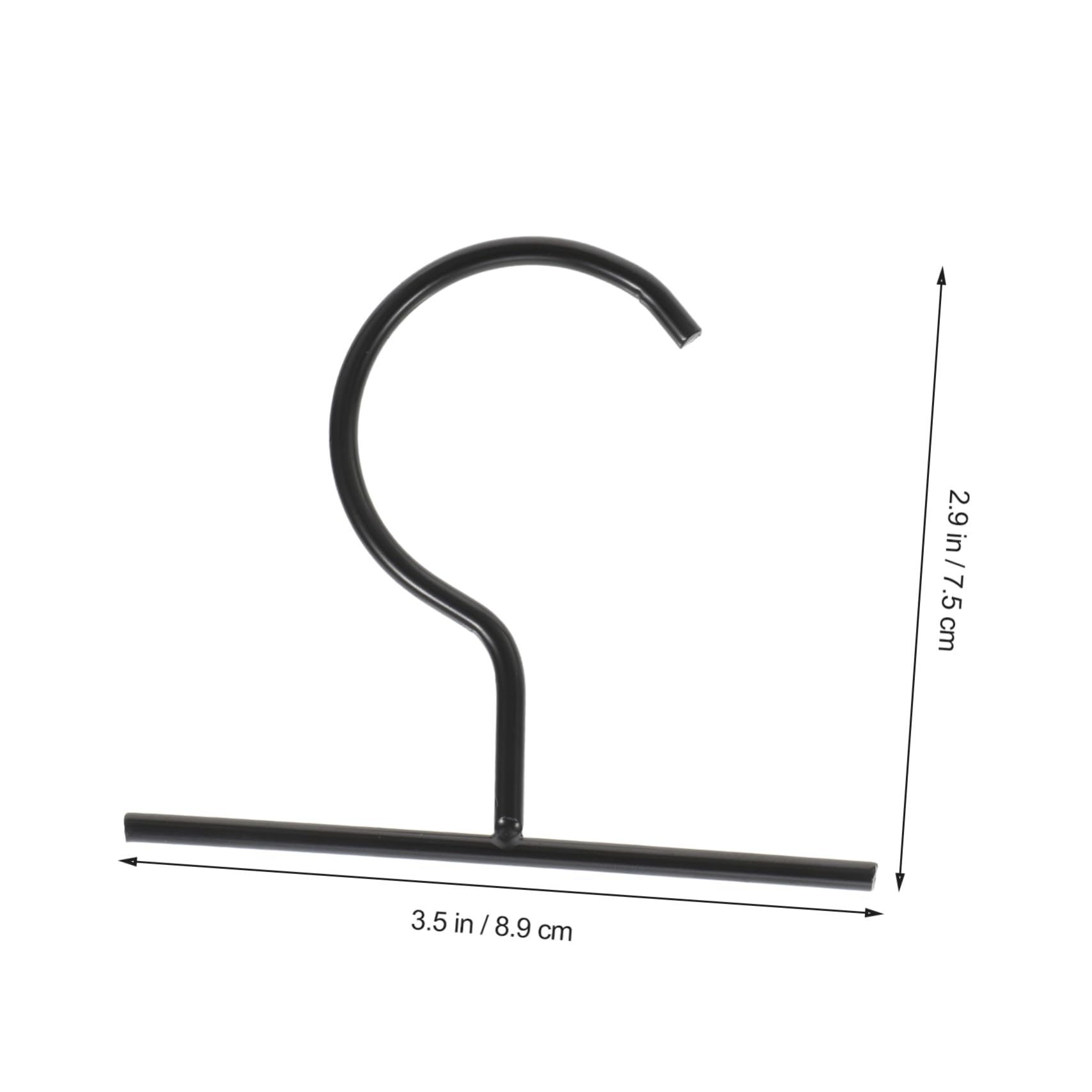 Cabilock 10pcs Non Slip Metal Hooks Scarf Holder Rack Leggings Hanger Belt Hanger for Closet Bathroom Kitchen